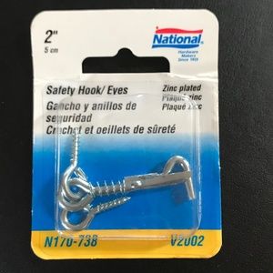 National Safety Hook/Eyes N170-738 V2002 2" 5cm